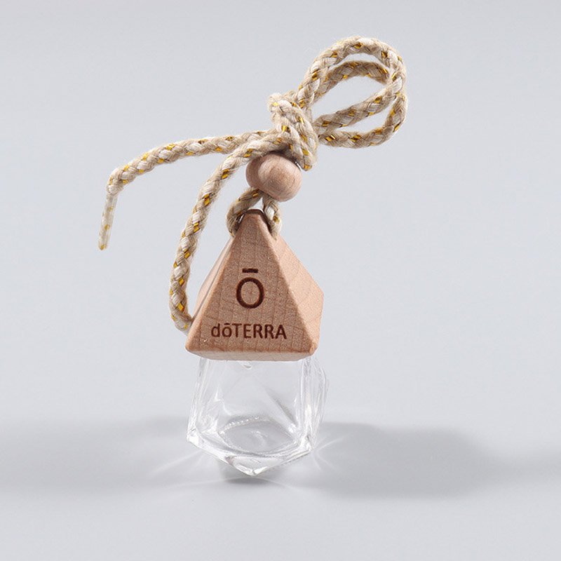 8ML Diamond car perfume bottle with wooden cap